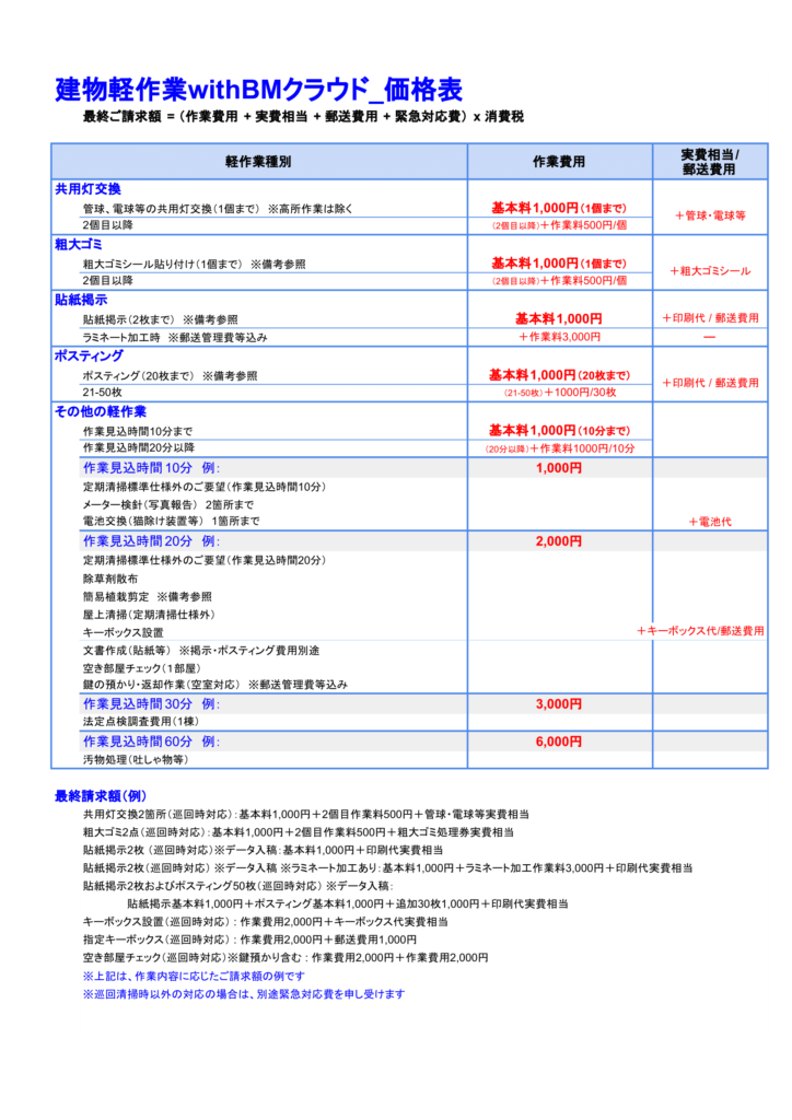 建物軽作業withBMクラウド価格表_改訂版-1